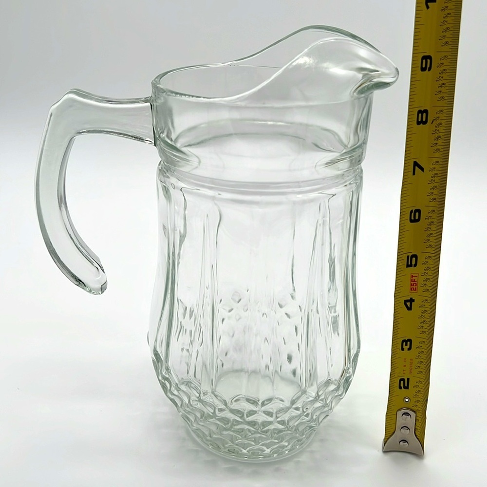 Gibson Home Brunson Glass Pitcher - Diamond Pattern - Picture 10 of 11